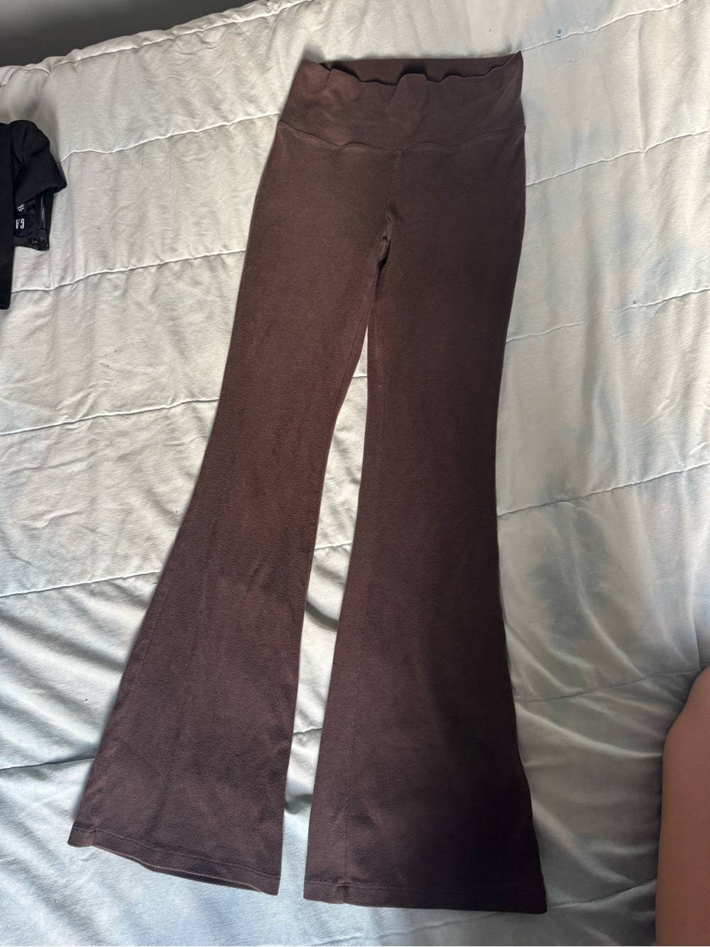 Aritzia Brown High-Rise Flare Pants